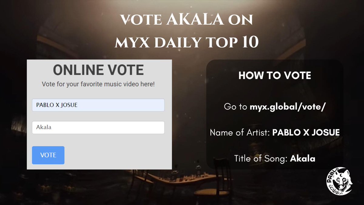 DETERMINADO remains at #3 while AKALA dropped two spots at #9 at MYX Daily Top Ten. Send your votes through the link!🔥 Make sure to lock in your votes too for 'MOONLIGHT' by SB19! ⚪ 🔗: myx.global/vote/ @SB19Official #SB19 #DETERMINADO #AKALA #PABLOxJOSUE #RADKIDZ