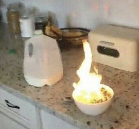 . . . tried to make breakfast!