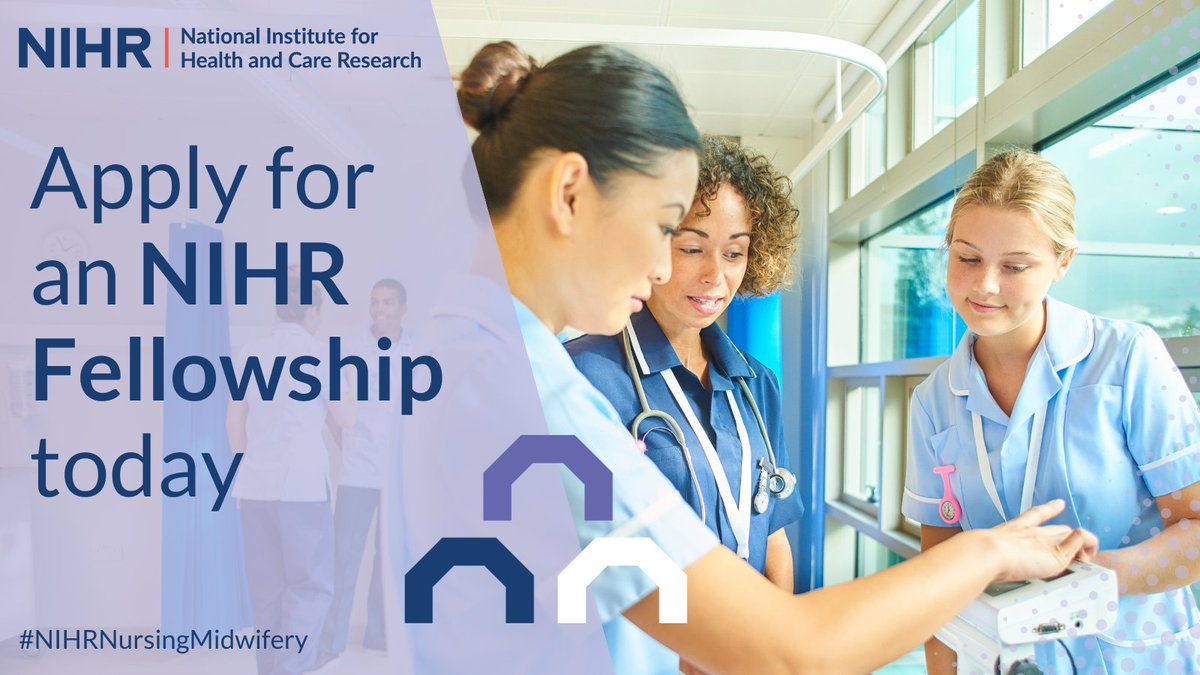 The NIHR Fellowship Programme supports individuals, including nurses and midwives, on their trajectory to becoming future leaders in health and social care NIHR research. Find out more and apply: nihr.ac.uk/explore-nihr/a…'