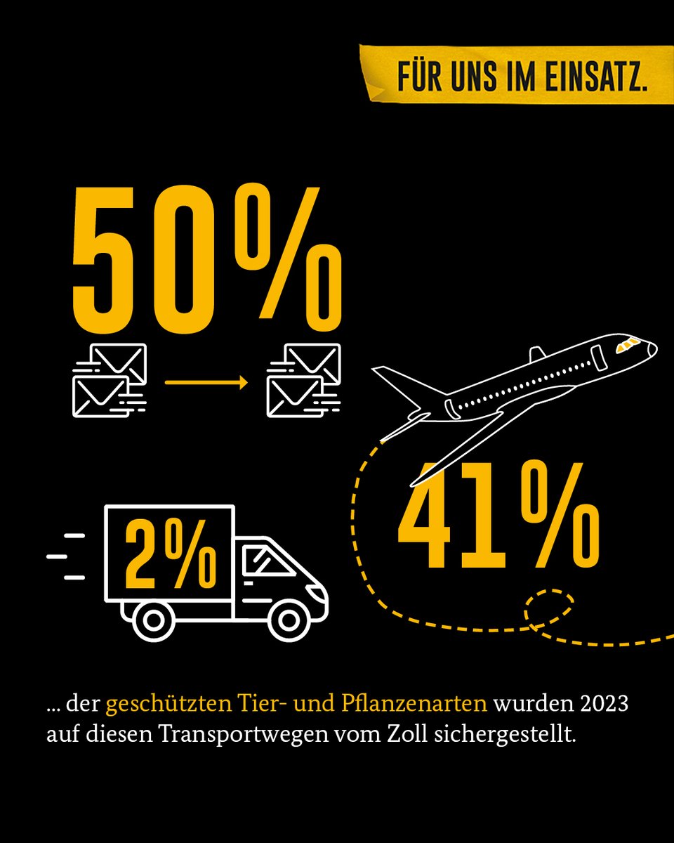 🐾 Im letzten Jahr konnte der Zoll bei knapp 1.300 Kontrollen Artenschutzverstöße feststellen. Über 90 % der Aufgriffe haben im Post- & Flugverkehr stattgefunden. 💡 Mit „Artenschutz im Urlaub“ bieten Zoll & @BfN_de eine Informationsmöglichkeit für Reisende. #Zoll2023