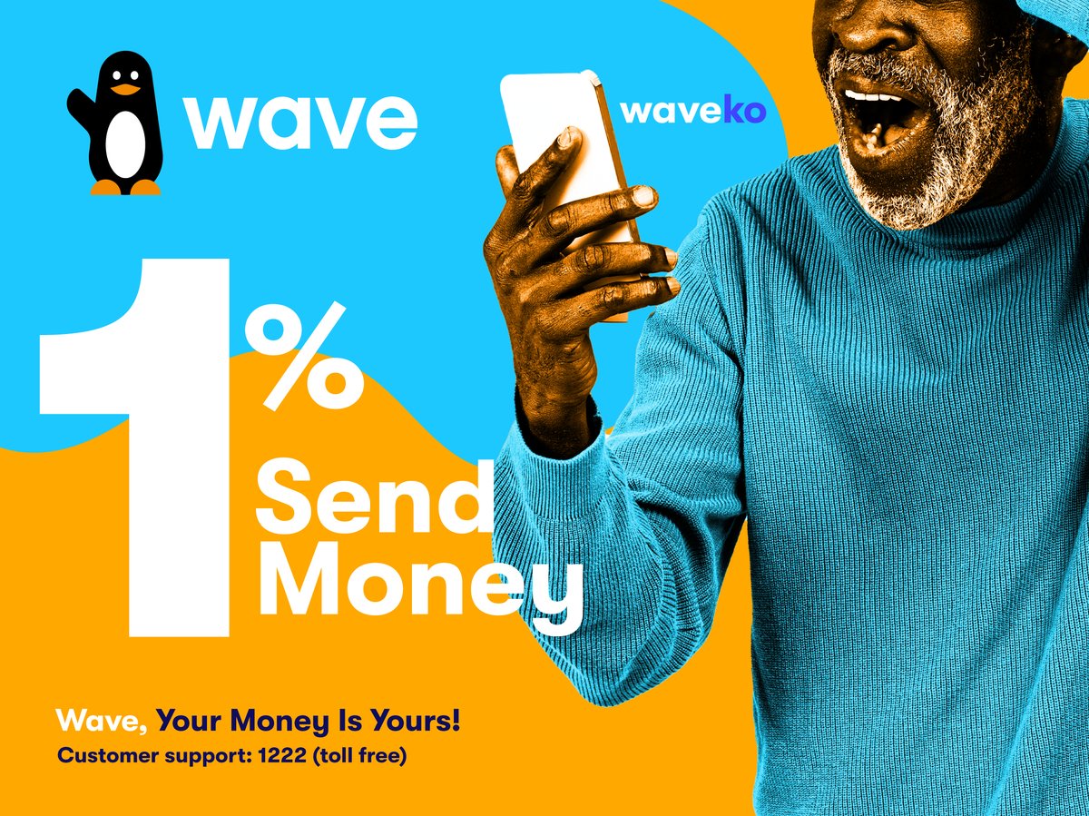 At Wave, we're all about low fees and high value. 

That's why we offer:
💰 1% fee on money transfers
💸 Free deposits and withdrawals
⚡ Free cash-power purchase
📱 Free credit top-up

#WaveGambia #YourMoneyIsYours #Waveko