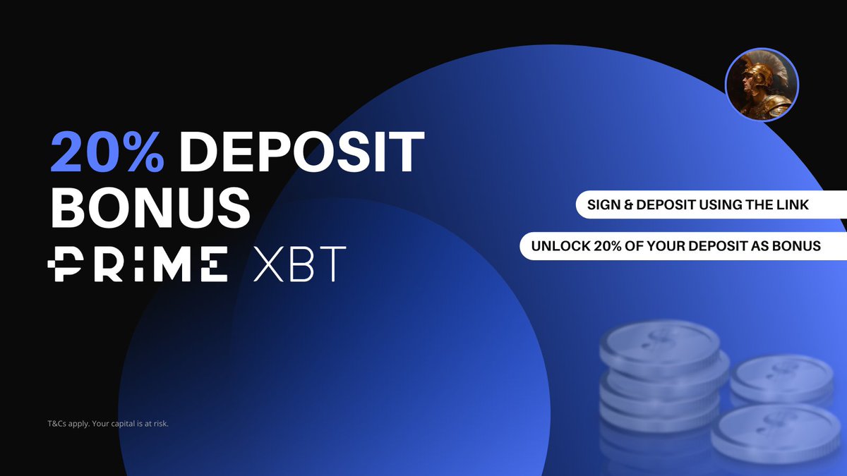 Exciting Offer Alert! 🚨

Be one of the first 20 to use the link and receive a special 20% bonus on your deposit on PrimeXBT!

Act fast! This limited offer is available only to the first 20 users.

To Participate: u.primexbt.com/tradermatthews