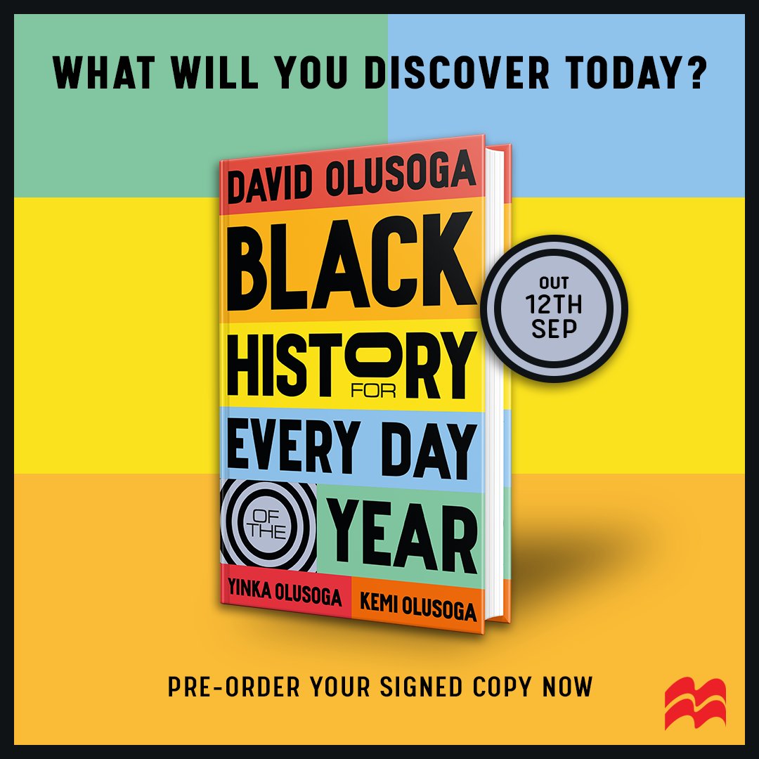 I'm thrilled to share my next book - Black History for Every Day of the Year, created with my siblings, Kemi & @YinkaOlusoga. It includes histories of famous figures & unsung heroes from all areas of life and world culture. Preorder your signed copy now: linktr.ee/blackhistoryev…