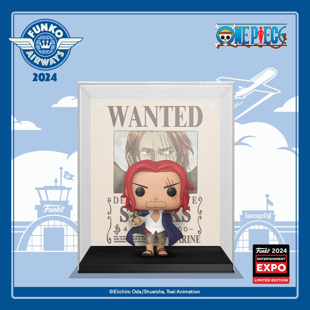 Get ready to take flight for another C2E2 Giveaway ✈️ Repost and follow @FunkoEurope for the chance to #win our exclusive One Piece Shanks Pop! Wanted Poster!