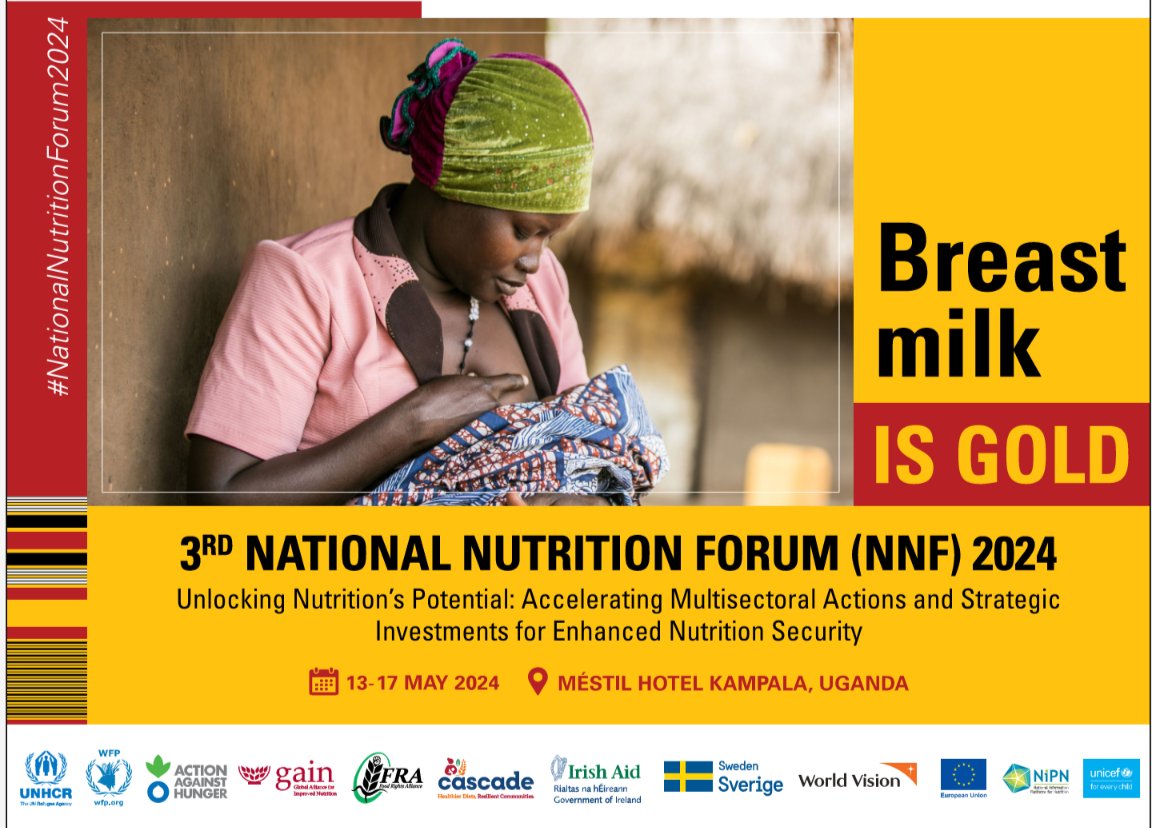 The 3rd National Nutrition Forum (NNF) 2024 will be held under the theme ; Unlocking Nutrition’s Potential: Accelerating Multisectoral Actions & Strategic Investments for Enhanced Nutrition Security. #NationalNutritionForum2024 @ACFBangladesh @UNICEFUganda @CNtabadde @NipnOpm