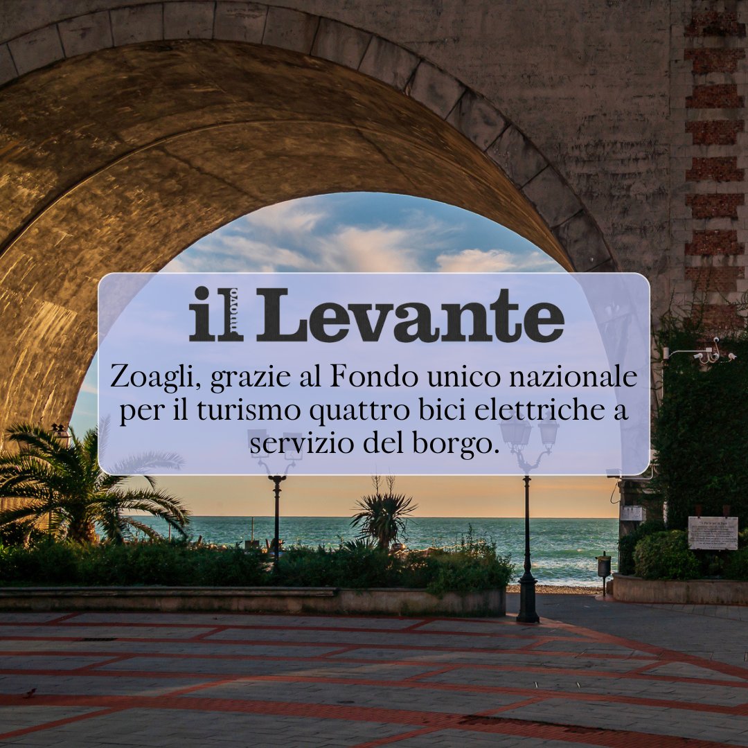 📰 Sul Nuovo Levante si parla di uno degli interventi finanziati con il Fondo unico nazionale per il turismo (FUNT) in Liguria, a Zoagli. 🔗Leggi l'articolo completo: ministeroturismo.gov.it/quattro-bici-e…