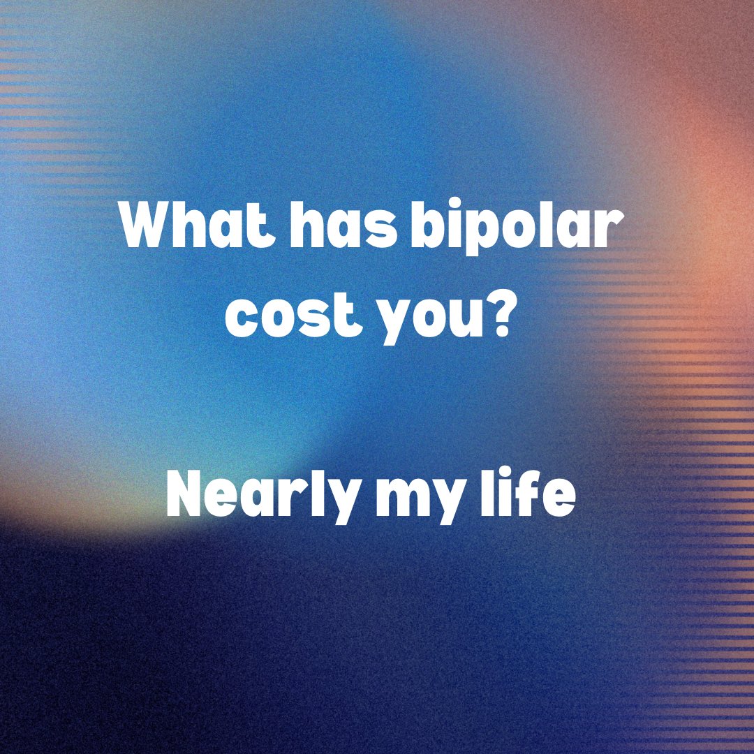 How long did you wait to be diagnosed with bipolar? What has the illness cost you? would you mind telling me? For me, it was 4 years and the cost was nearly my life. #letstalkbipolar #bipolar #mentalhealth Full post: tinyurl.com/5ctbxsas