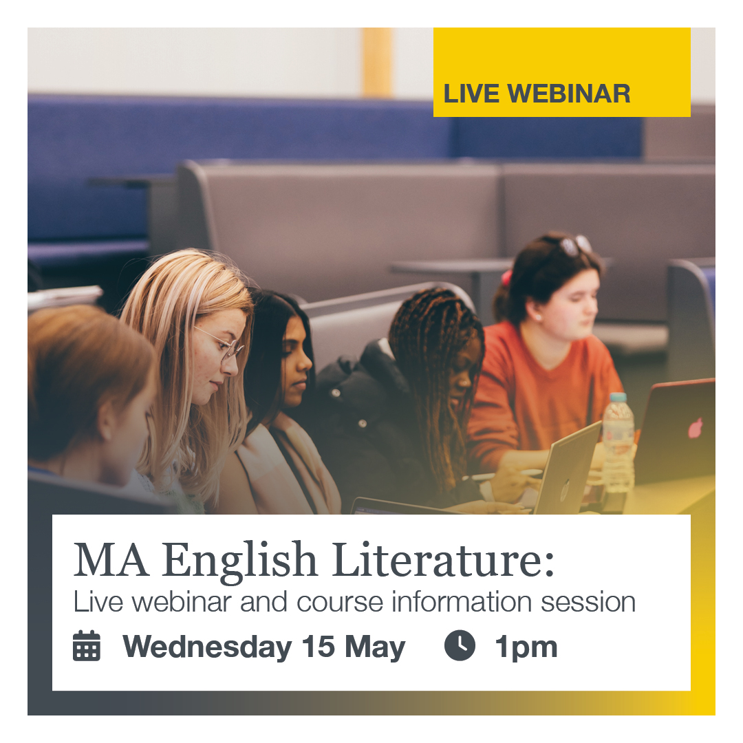 Looking forward to talking about our MA in English Literature next week at this free webinar! If you're interested in studying for a postgrad degree, please do tune in. Register via the website: brookes.ac.uk/open-days/post…