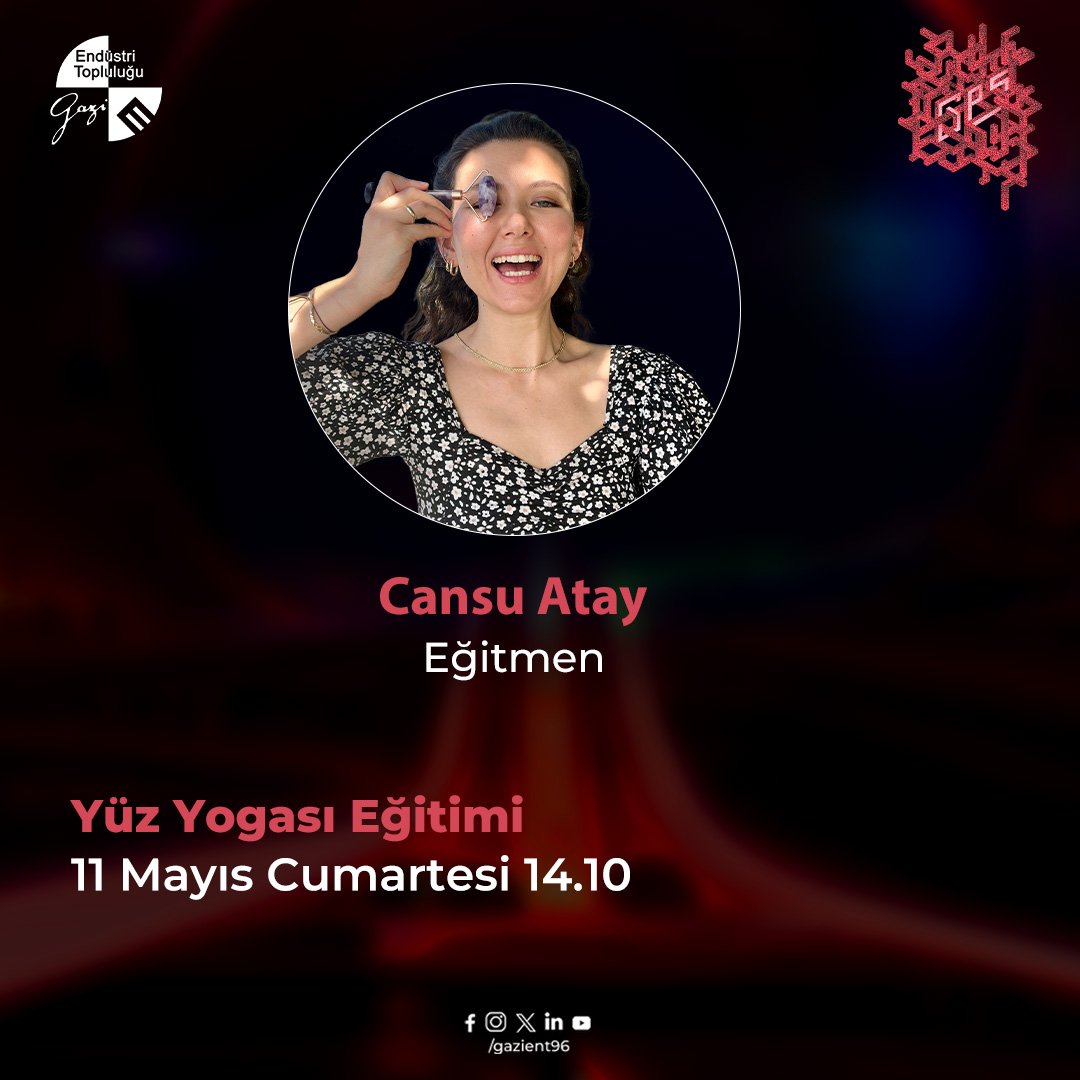 gazient96's tweet photo. 8.GPS Vaka Analizi Yarışmasında "Yüz Yogası Eğitimi" için Cansu Atay bizlerle!

Yarışmamızın ilk günü 11 Mayıs 14.10'da yapacağımız "Yüz Yogası Eğitimi" yarışmanın yanı sıra keyifli vakit geçireceğimiz bir eğitim olacak. 💫

Kayıt; 0531 542 44 25 https://t.co/GSViK1lU6Y