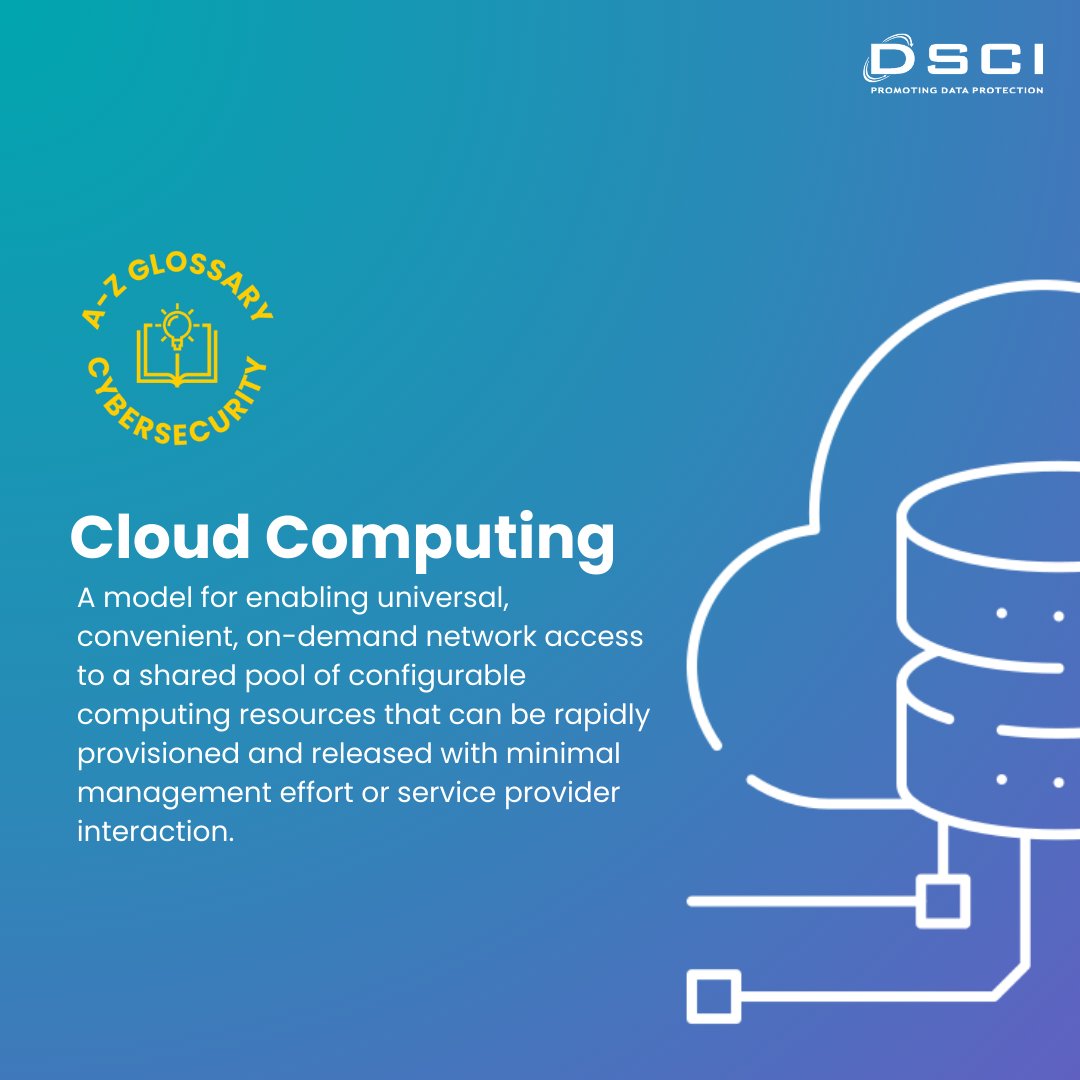 #CyberGlossary💡 | Cloud computing makes on-demand network access possible! The advantages are manifold, especially for those with limited resources. To explore further on cloud computing, download our report 'Accelerating Public Service Delivery through Cloud Adoption':
