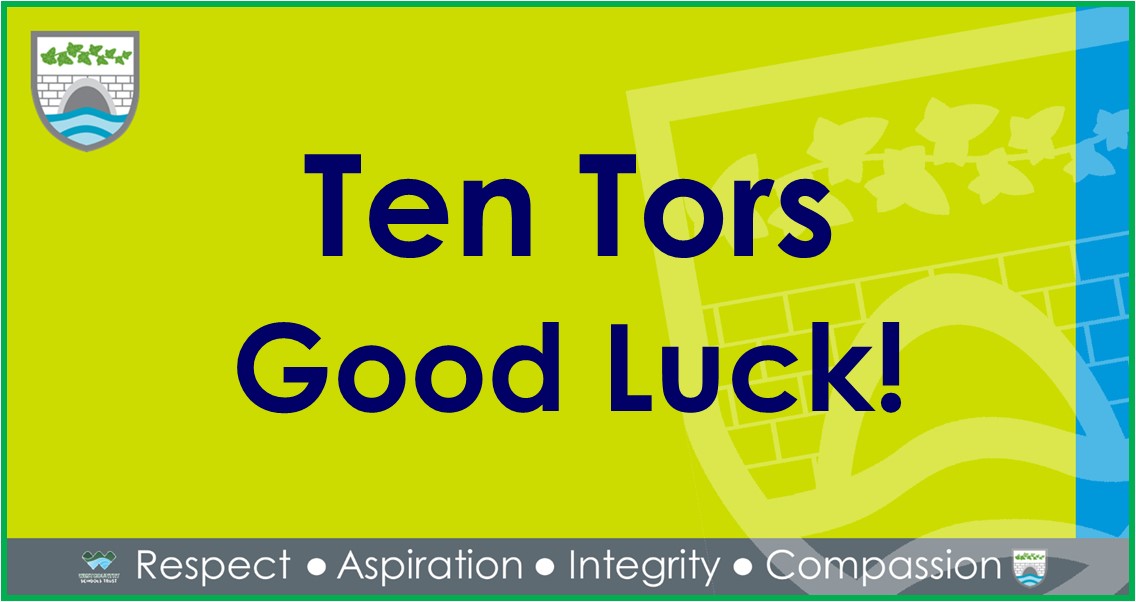 We would like to wish all our students taking part in the Ten Tors the very best of luck as they leave to embark on their expedition today!