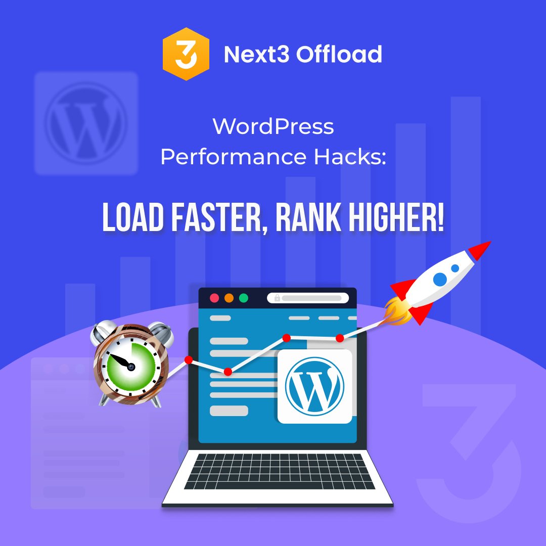 WordPress Performance Hacks: Load Faster, Rank Higher! ⚡

🔥Unlock the full potential of your WordPress site by optimizing its performance! 

👉 Let's get started!  themedev.net/next3-offload/

#WordPress #PerformanceOptimization #SEO