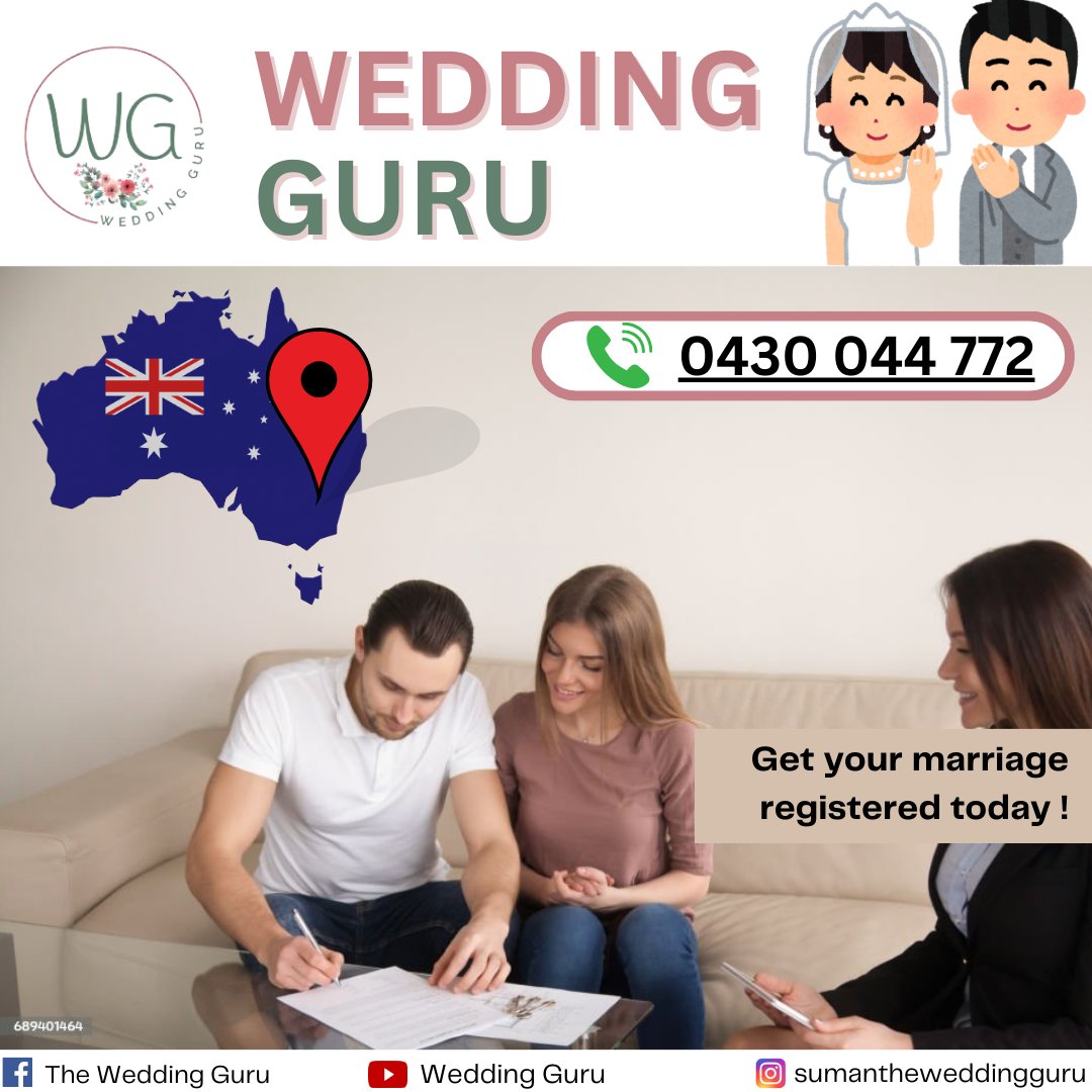 💍 Ensuring Your Union is Legally Binding: Wedding Guru, Your Trusted Civil Marriage Celebrant! 💍

#LegalMarriage #CivilCelebrant #WeddingLegalities

📜 Planning your big day involves more than just choosing flowers and cake flavors. 
#LegalUnion #MarriageLegally #LegalKnot