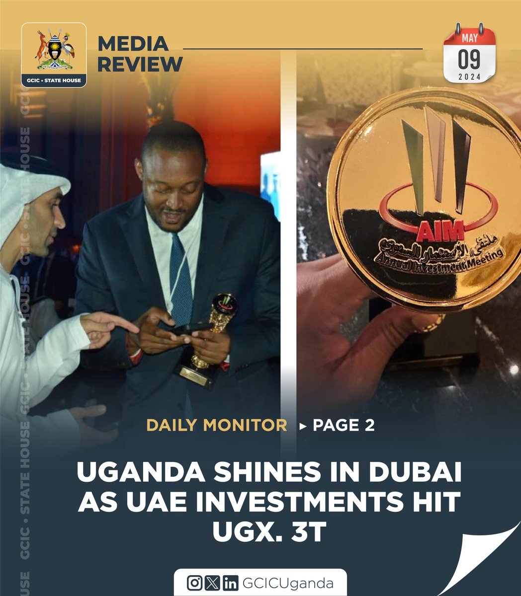 Uganda was yesterday crowned as the best investment destination for the United Arab Emirates (UAE) in Africa. UIA's Director General Robert Mukiza said the highly competitive award recognises the accomplishments of a country in attracting the most significant investment projects