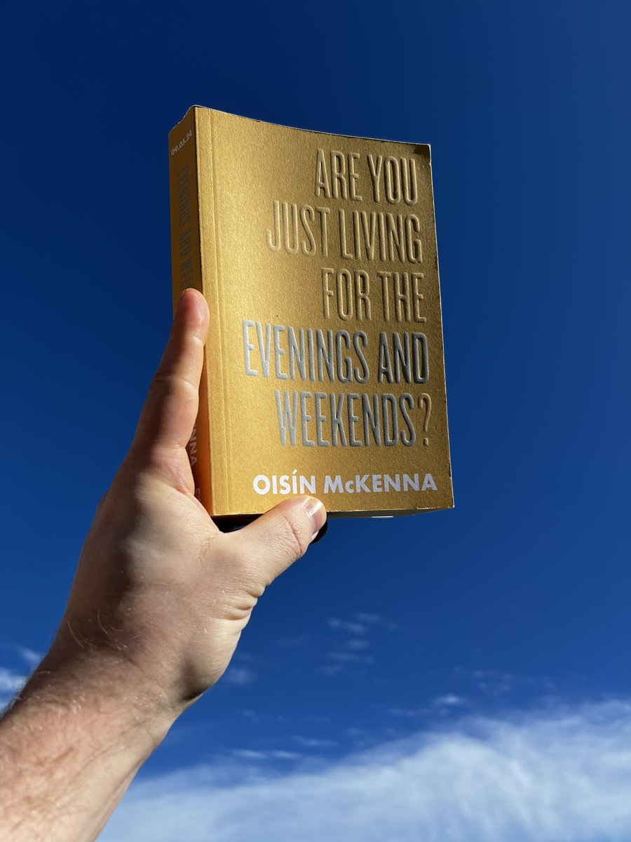This absolutely beautiful book, Evenings and Weekends, by Oisín McKenna is out today and it’s one of the best I’ve read this year. It’s stunning. Thanks @4thEstateBooks for my copy. Don’t miss it.