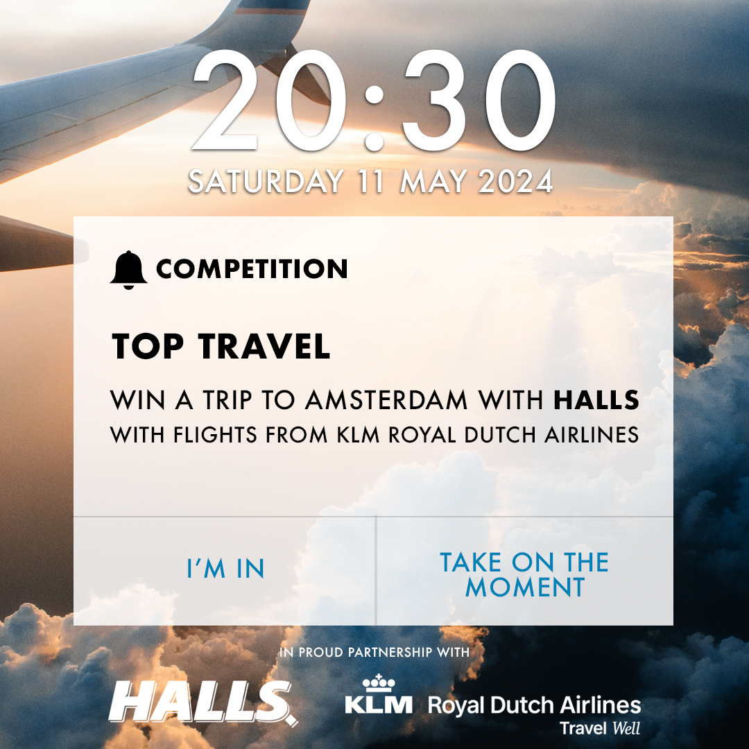 Stand a chance to win flights for 2 to Amsterdam from @KLM & R20,000 spending money from @HallsSA. To enter, retweet this post & tell us what you love most about travelling. 
Include #TopTravelTV & #HallsBreatheForIt & #TravelWithKLM T’s & C’s: toptravel.co.za/competitions/
