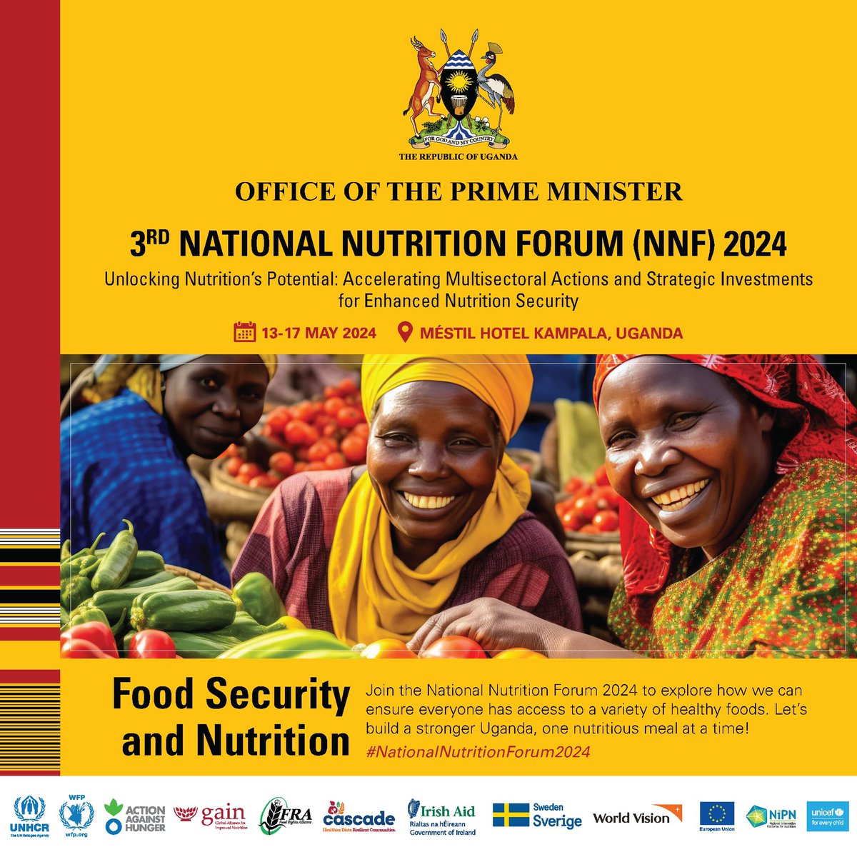 🍱Happening next week is the 3rd #NationalNutritionForum2024 bringing together different stakeholders in the field of food and nutrition to generate practical solutions for the current challenges in this field. The first was held in December 2013 & the second one in March 2018.