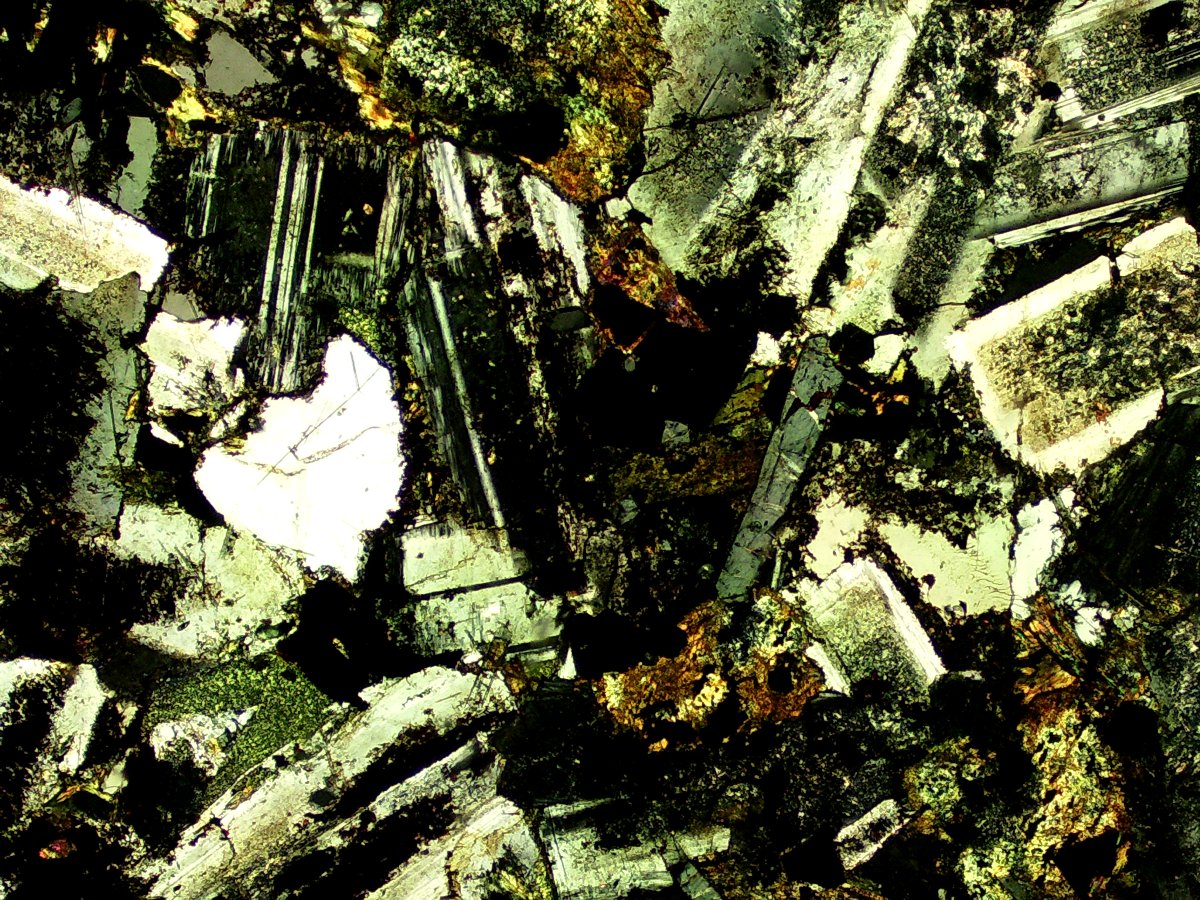 Over 600 million years of Earth history in one image? The Malvern Hills exhibit some of the oldest rocks in Britain, such as this #igneous diorite! @unibirmingham @geology_bham #LapworthRocks #ThinSectionThursday #mineral #minerals #geology #geologyrocks #crystals #museum