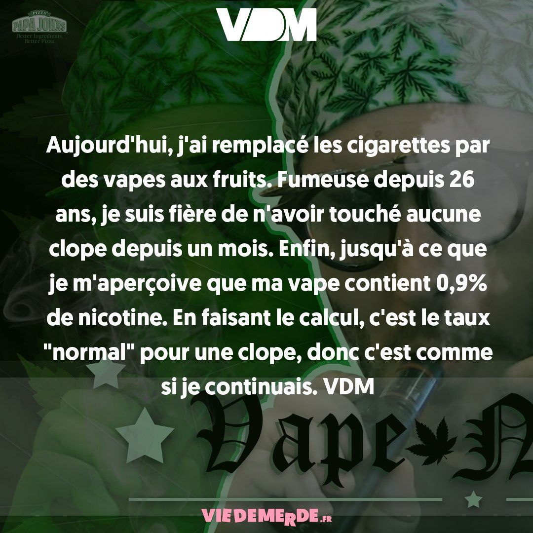 Aujourd'hui, partagez vos VDM ici : viedemerde.fr/?submit=1 et/ou téléchargez l'appli VDM officielle - viedemerde.fr/app