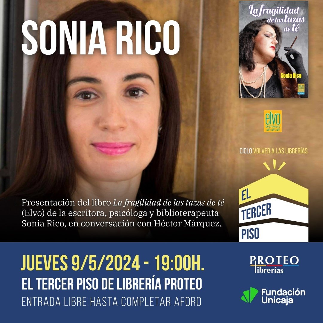 Esto es hoy. En #eltercerpisoproteo de <a href="/LibreriaProteo/">Librería Proteo</a> de Málaga. Charlando con Sonia Rico de su nueva novela. Una historia de cómo las madres narcisistas pueden joderle bien la vida a sus hijas. Y cómo ellas pueden librarse de su tiranía. A las 19.