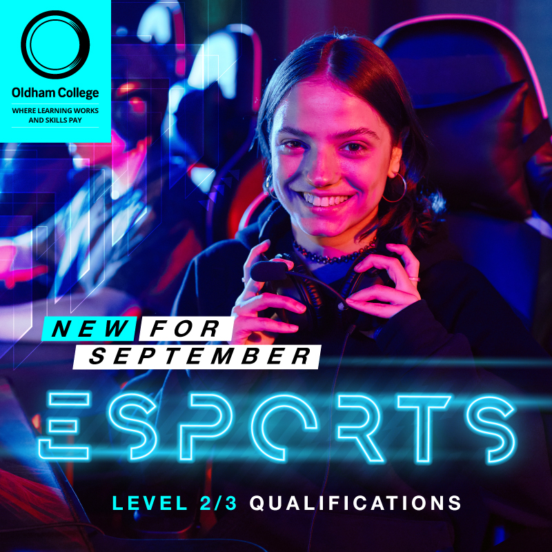We recently announced our NEW Esports courses, starting in September. These courses offer an exciting pathway into one of the UK's fastest-growing tech sectors. Join us for Open Day this Saturday, 10am-1pm, for an Esports demo & to learn more: ow.ly/cLkF50RzbuB