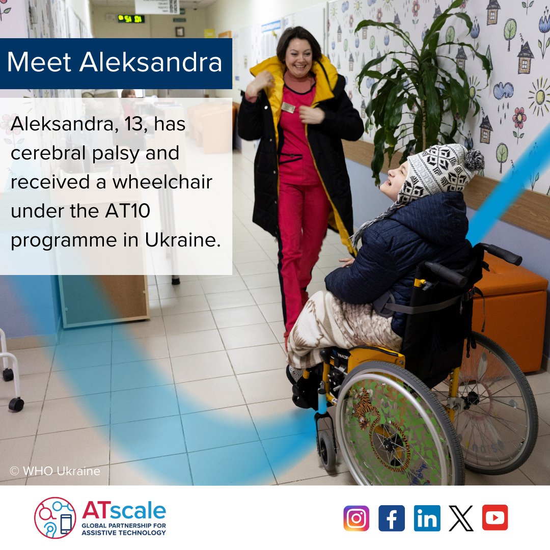 ATscale has supported the Ukrainian Ministry of Health, through @WHO_Europe, to provide WHO’s ‘AT10’, a kit of the 10 assistive products that people displaced due to emergencies need the most. #ATChangesLives #HumanitarianWeek #AssistiveTechnology