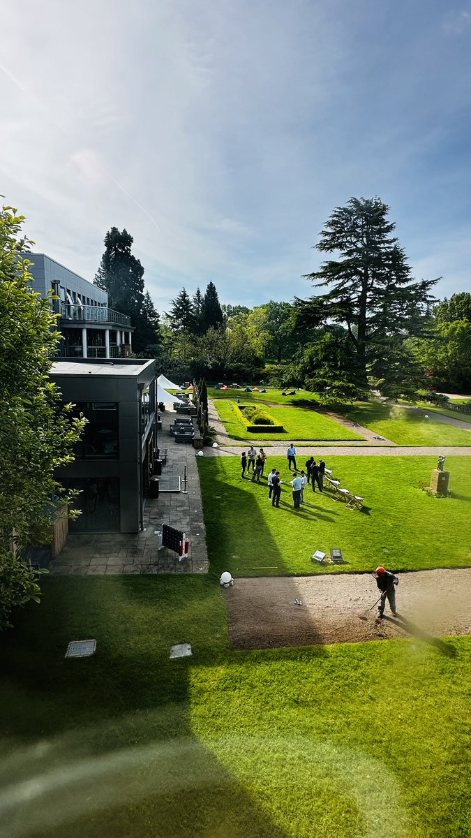 Outdoor corporate professional development training taking place today at <a href="/ashornehill/">Ashorne Hill</a> 

British weather finally looking up! 

#learninganddevelopment #skillstraining #ProfessionalDevelopment