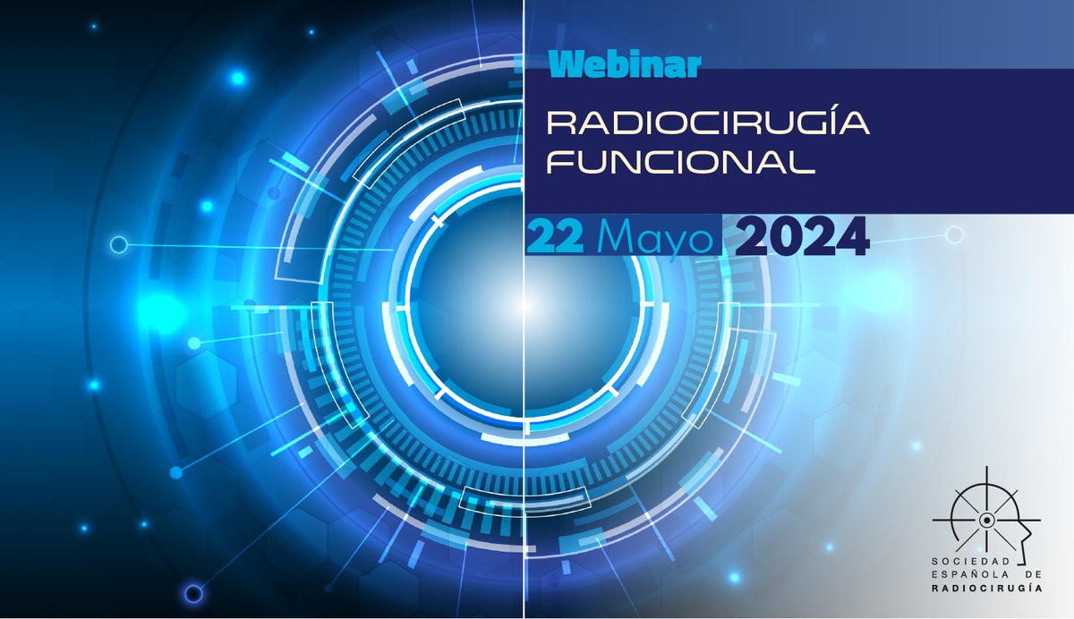 🔈​Ya puedes registrarte en el próximo #webinar de la Sociedad Española de Radiocirugía. 🔗​Congresistas: goo.su/Y7qheY 🔗Empresas: goo.su/XylkW #Radiocirugia #oncología
