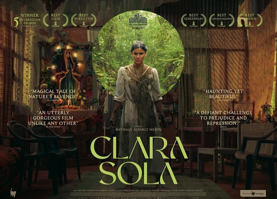 Nathalie Álavarez Mesén’s mystical and beguiling debut feature, Clara Sola, tells the story of Clara, a woman believed to possess divine healing powers by her remote Costa Rican village. On 13 May Nathalie Álvarez Mesén will join us for a Zoom Q&A thegardencinema.co.uk/film/clara-sol…
