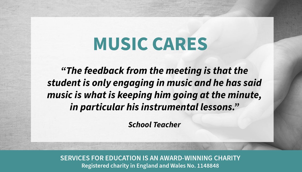 Not only does being part of our Music Cares project open up music opportunities, but for many of the children we work with it also builds their wider confidence and engagement levels at school, hugely impacting their ongoing development 👉 tinyurl.com/z7e6aaut