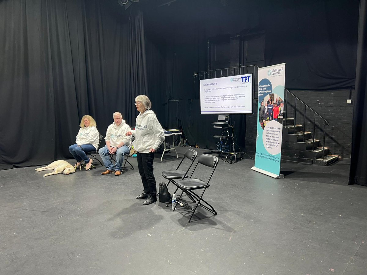 #NorthYorkshire SLC delivered a vision awareness to staff at @YorkTheatre. 

SLC members have been working with the theatre over the last six months as part of their work to #MakeArtAccessible. We're excited to start the next phase of the project with them - #AudioDescription.