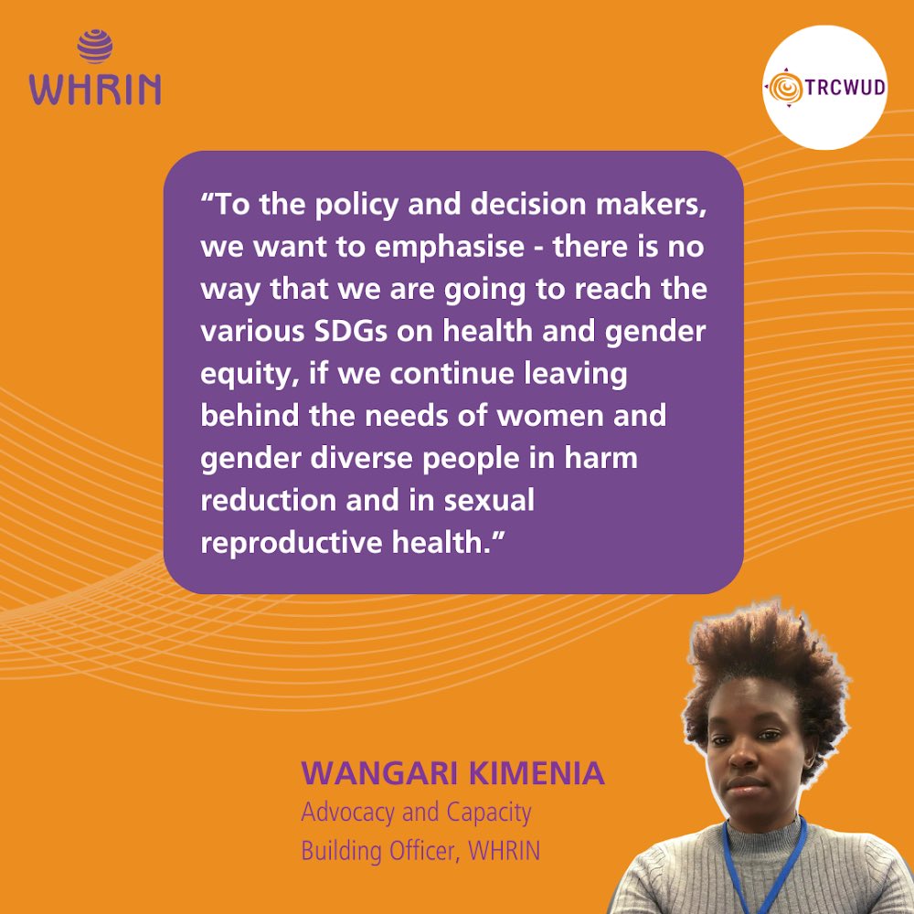 Some highlights of the discussion on SRHRJ and Harm Reduction with @Wangarikimemia2 @ippfsar and TRCWUD here. — #WHRINetwork #IPPF #internationalharmreductionday