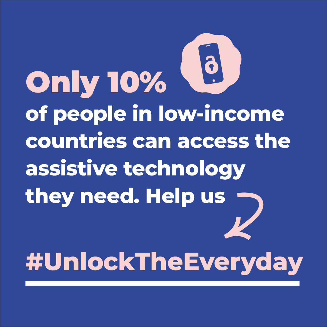 In low-income countries, only 10% of those who need #AssistiveTechnology have access to it. This inequality affects education, health, and livelihoods. Join us in advocating universal access to AT and #UnlockTheEveryday. 

Discover more: unlocktheeveryday.org