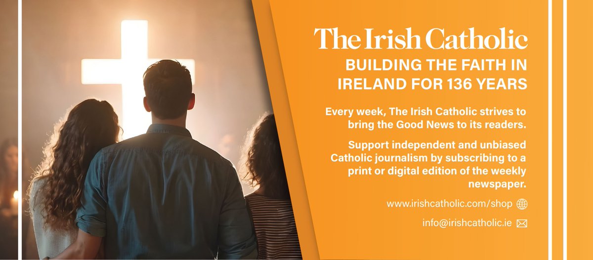 Subscribe to a print/digital edition of The Irish Catholic newspaper, or consider gifting it to friends and family who are strong in the faith.
irishcatholic.com/shop/shop-cate…

#Catholic #CatholicTwitter #Catholicmedia #Independentmedia #journalism #printmedia #Ireland