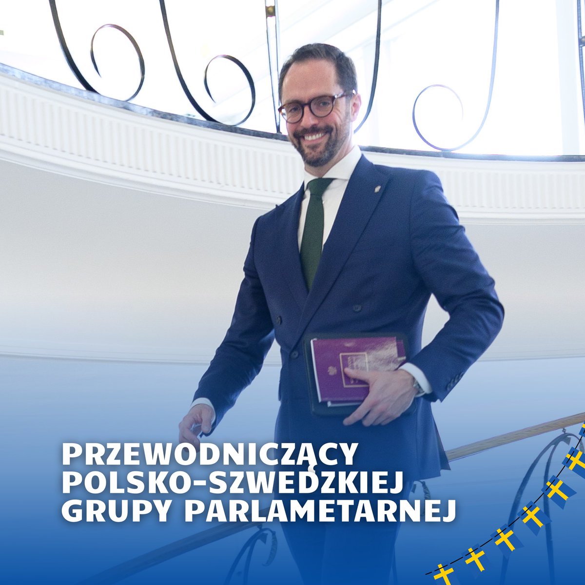 Dzięki zaufaniu koleżanek posłanek i kolegów posłów zostałem przewodniczącym Polsko-Szwedzkiej Grupy Parlamentarnej. Serdecznie dziękuję. 🙏 Szwecja, szczególnie w obecnych czasach, to jeden z naszych kluczowych partnerów w Unii Europejskiej i od niedawna w ramach Sojuszu…