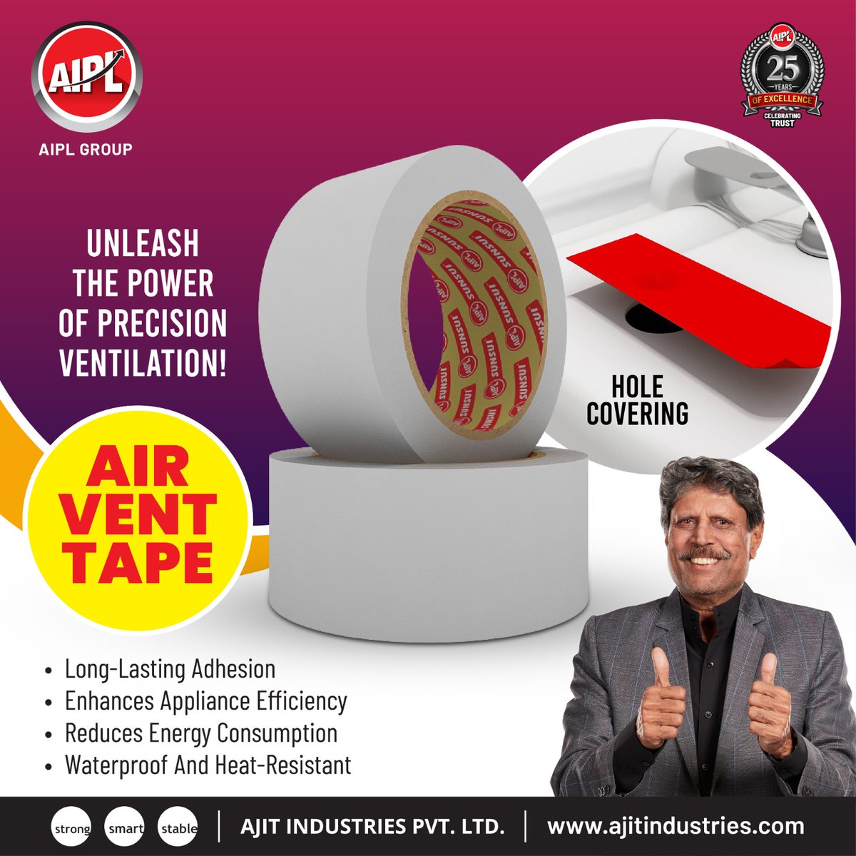 The secret weapon for optimal performance and durability! Say goodbye to pesky leaks and hello to seamless functionality.

#AIPLGroup #Ajitindustries #WhiteGoods #AirVentTape #PerformanceBoost