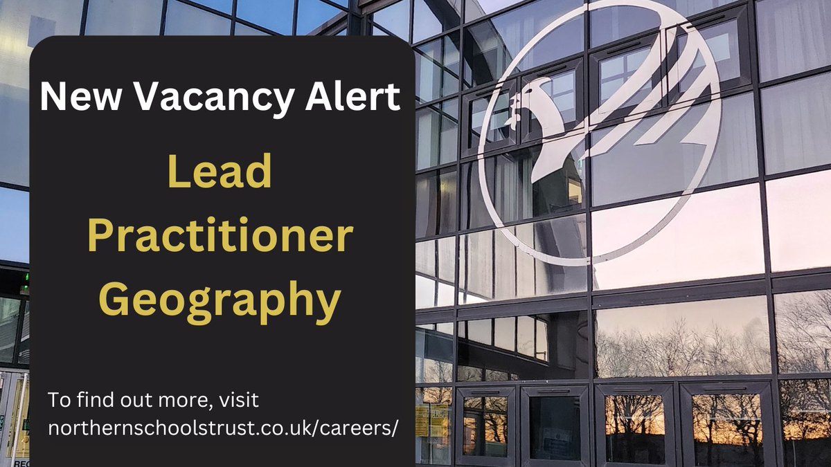 🚨New Vacancy Alert🚨
@NorthLivAcademy are looking to appoint a Lead Practitioner of Geography to join the Humanities Department.
Please see our website for all the latest vacancy information
#workwithus #geographyjobs #schoolleadership #liverpoolteachers #secondaryschooljobs