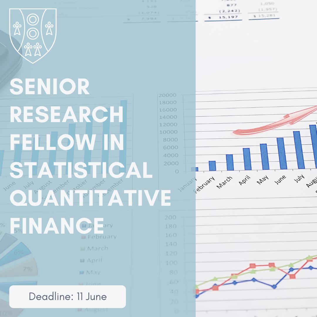 Reuben, @OxfordStats & @Oxford_Man_Inst are seeking a 5-year Senior Research Fellow in Statistical Quantitative Finance. Find out more and apply here: reuben.ox.ac.uk/vacancies#tab-… #werehiring #hiring #joinreuben #workwithreuben