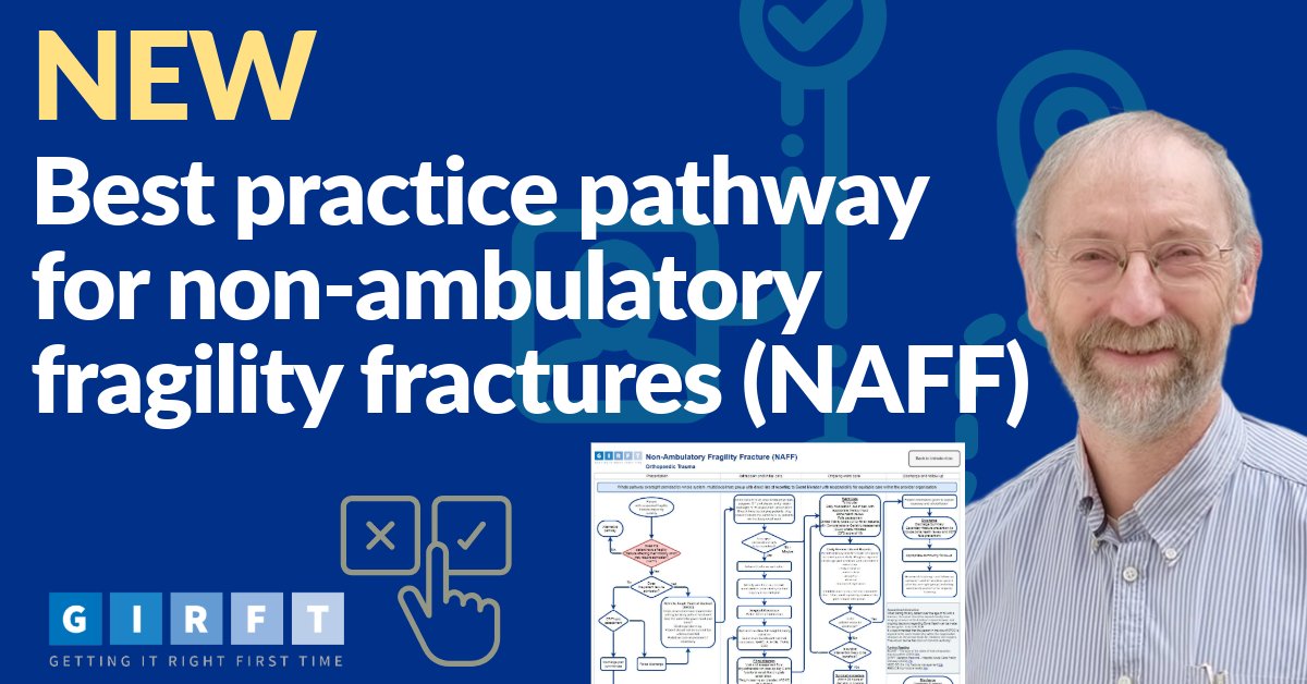 👴🏾👵🏽👨‍🦳1000s of people are admitted to hospital every year with a non-ambulatory fragility fracture; 70,000 hip fractures alone Our new NAFF pathway offers best practice concepts to ensure patients with ALL types of FF get excellent & equitable NHS care ▶️ bit.ly/3WzzqS9