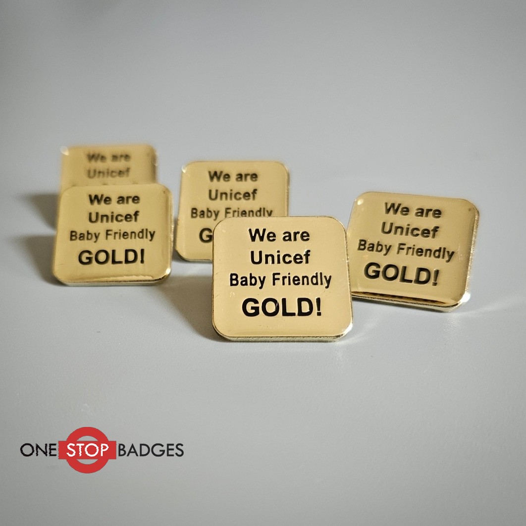 #unicef #unicefbabyfriendly #babyfriendly #gold #custompins #pinbadges #pins #badges #enamelbadges