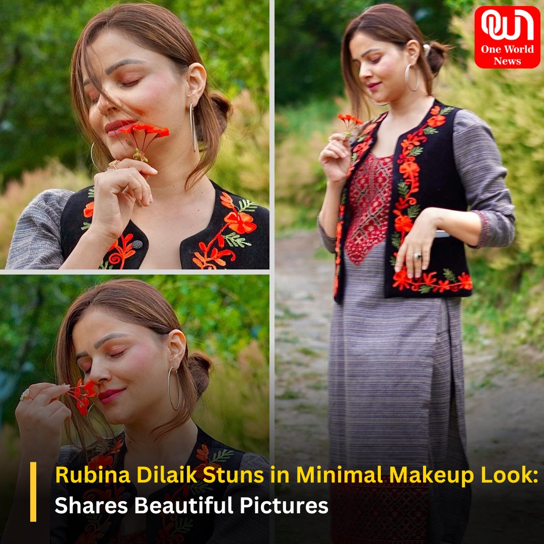 Rubina Dilaik Stuns in Minimal Makeup Look: Shares Beautiful Pictures #RubinaDilaik #fashion #style #oneworldnews