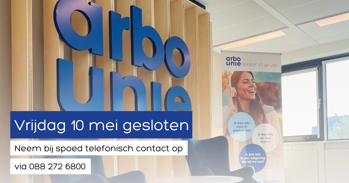 Morgen zijn wij gesloten. We zijn in principe niet bereikbaar, behalve bij spoed. Neem in dat geval contact op via 088 272 6800 📞

Vanaf maandag 13 mei zijn we je graag weer op de gebruikelijke wijze van dienst!