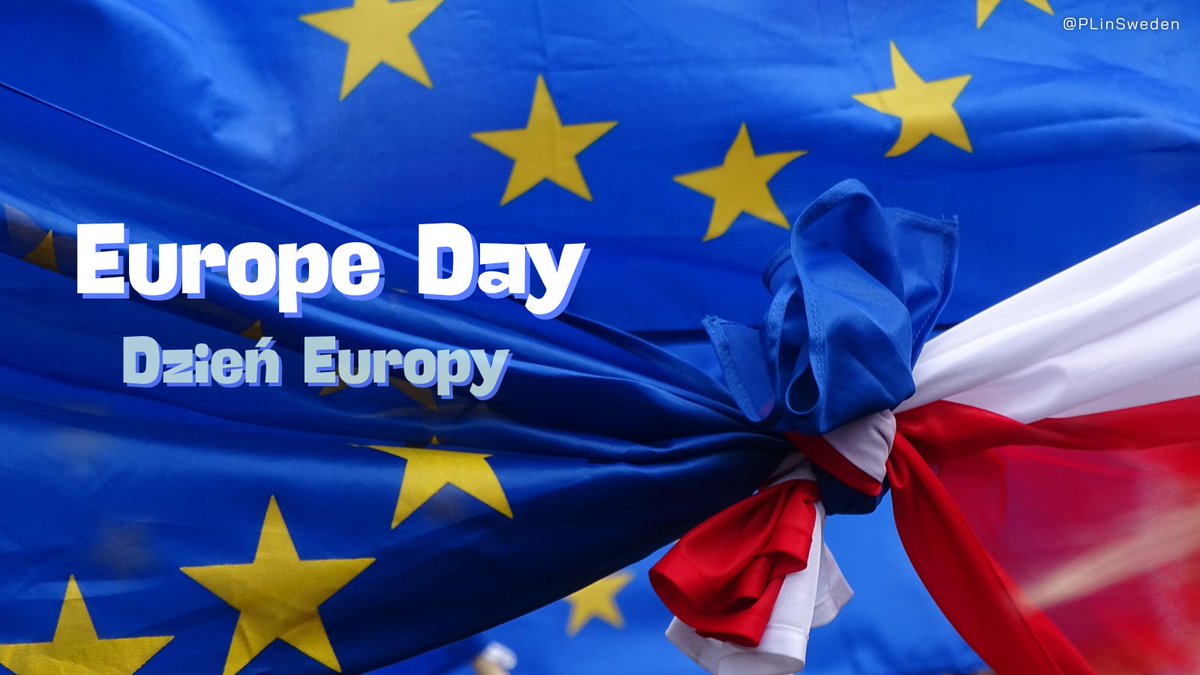 Happy #EuropeDay! 💙

May this day of joyful celebration across Europe remain for all of us a symbol of the unity and peace on which the 🇪🇺 community was founded.

As we also mark Poland's 20th anniversary of joining the #EU, it's good that we are together! 🇵🇱🇪🇺

#20yearsTogether