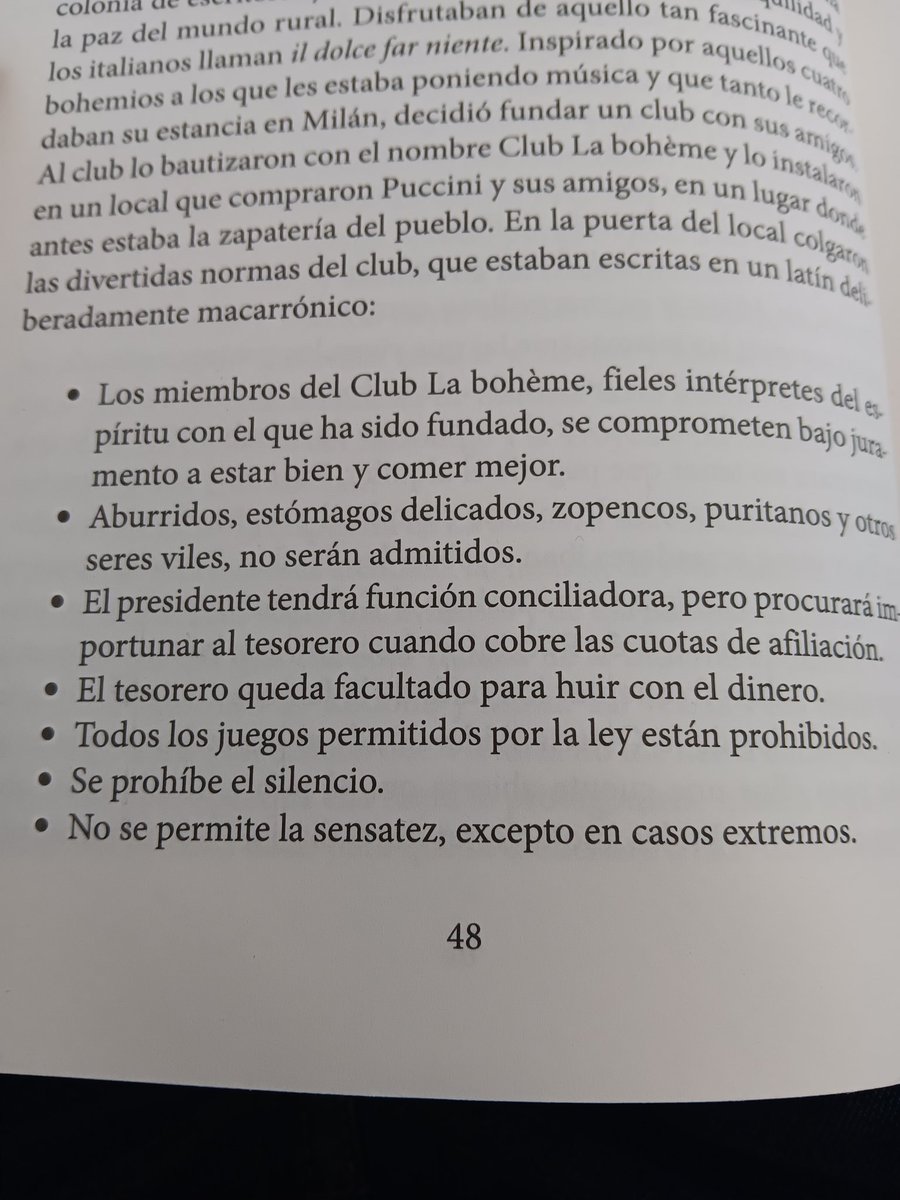 Las reglas para entrar del club la boheme, @ramongener que maravilla