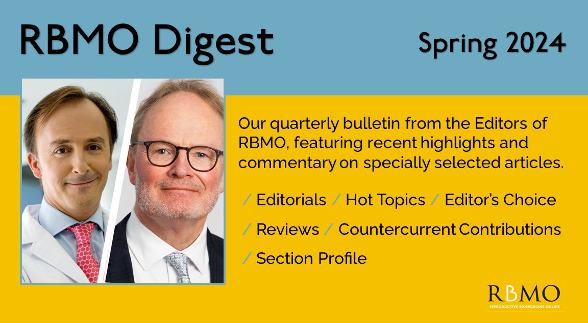 The Spring 2024 edition of our regular Digest of news and highlights is out now. With choice picks of recent papers by Chief Editors @NMacklon and @JuanchoGVelasco, Hot Topics selected by Editors @profdicanderson & Mina Alikani and more! sciencedirect.com/journal/reprod…