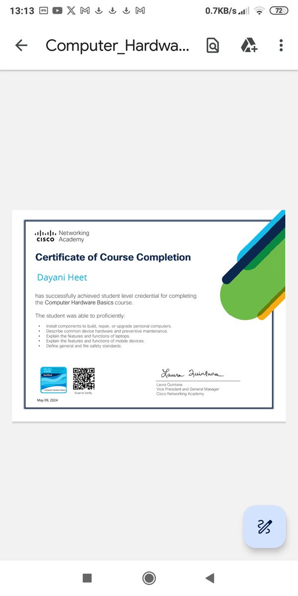 Computer hardware basics course-exam completed 
CPU-motherboard
Heatsink
Sata cable
Motherboard installation 🖥️🎯