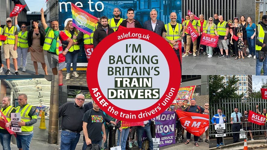 Solidarity with ASLEF members on strike today at LNER, Northern Trains, and TransPennine Trains. We stand together for a fair deal for all workers. #ASLEFStrike