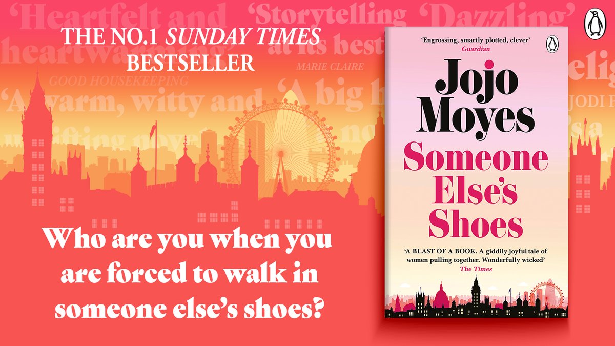 A huge congratulations to @jojomoyes for a second week at No. 1! 👏🎊 You can get your hands on the feel-good bestselling novel, Someone Else's Shoes, now! amazon.co.uk/Someone-Elses-…