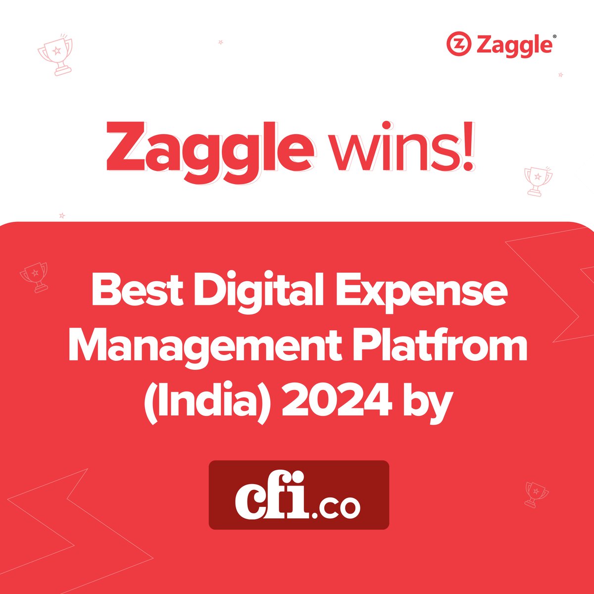 Thrilled to share that @Zaggle has won the Best Digital @ExpenseManagement Platform (India) 2024 by CFI.co!  This is a testament to our dedication to innovation in the @spendmanagement category.
.
#SaaS #FinTech #cfi2024 #awardwinning #cfiawards  #usercentric
