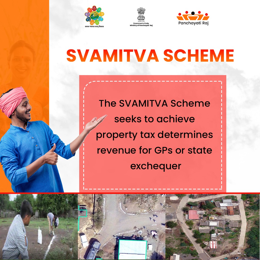 Determining property tax: Directly benefiting GPs in devolved states or contributing to the State exchequer elsewhere. A crucial step towards fiscal empowerment and resource allocation for local governance. #SVAMITVA #MoPR